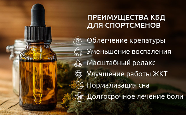 Преимущества КБД после тренировок