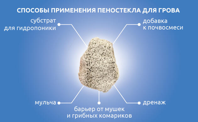 Как применять пеностекло для выращивания конопли