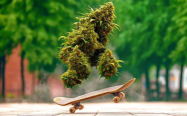 Марихуана и скейтборд: свобода и ветер в волосах