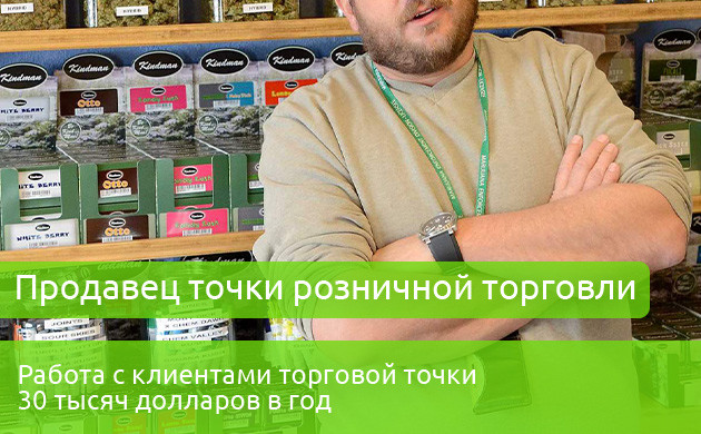 Зарплата продавца розничной торговли 30 тыс. долларов