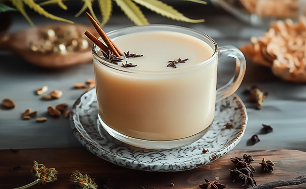 Ванильный чай с каннабисом