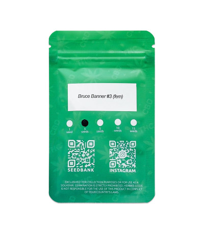 Семена сорта Bruce Banner #3 fem (Herbies Seeds)