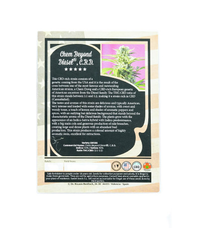 Семена сорта Chem Beyond Diesel CBD fem (Sweet Seeds)