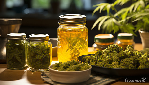 Процесс приготовления канна-настойки
